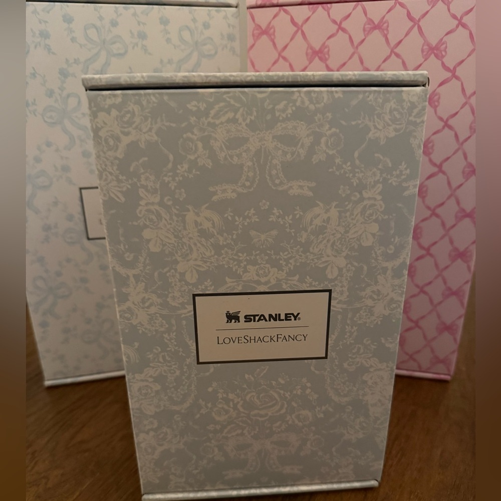 EMPTY Stanley LoveShackFancy Blue Floral Boxes